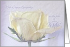 Sympathy Loss of Mother ~ Pencil Sketched Rose on Old Paper card