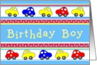 Birthday Boy Cars and Stars card