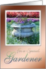 Happy Birthday to a Special Gardener ~ Urn Full of Flowers card