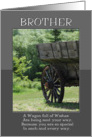 Father’s Day for Brother Wagon Full of Wishes card