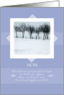 Merry Christmas to Mom ~ Orchard Trees in Winter card