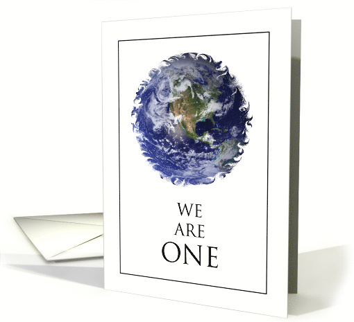 Happy Earth Day We Are ONE card (1016233)