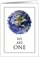 Happy Earth Day We Are ONE card