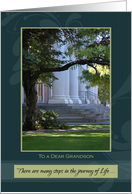 Graduation Congratulations for Grandson ~ Journey of Life Steps card