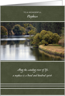 Happy Father’s Day for Nephew ~ Winding River Reflections card