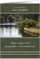 Happy Father’s Day for Great Grandfather ~ Winding River Reflections card