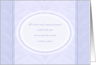 Sympathy Thank You ~ Circle of Compassion card
