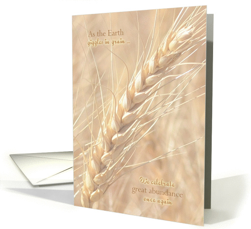 Lammas Day ~ First Harvest Festival, Golden Wheat card (1039739)