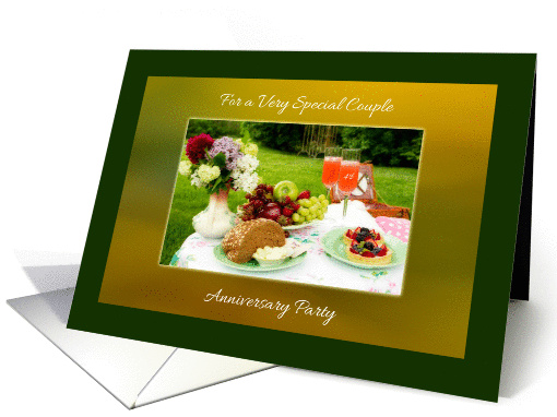 4th Wedding Anniversary Party Invitation ~ Picnic for Two card