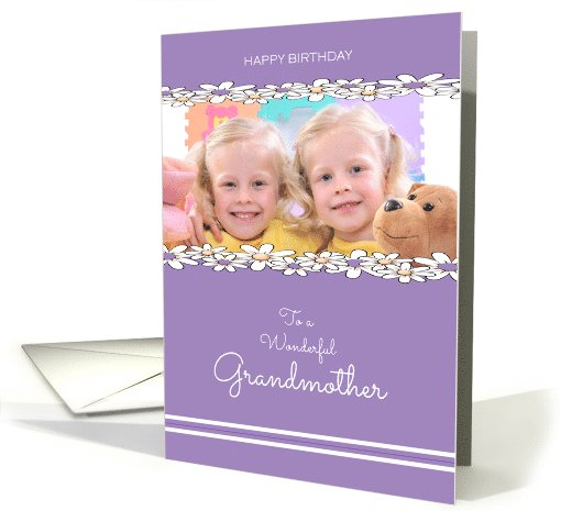For Grandmother Birthday Daisies Photo card (1046861)