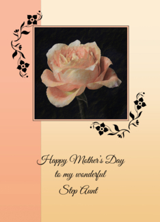 Mother's Day for Step Aunt - Paper Rose