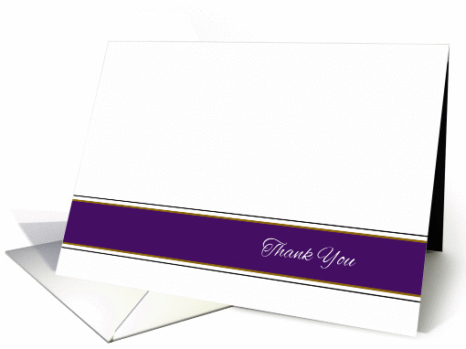 Thank You - Purple and Gold Stripes card (1063821)