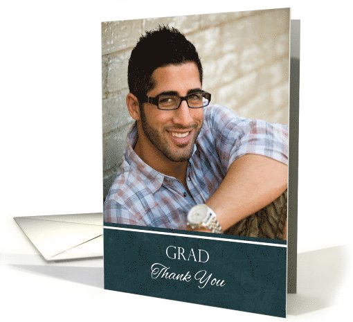 Thank You for the Graduation Gift Custom Photo card (1065013)