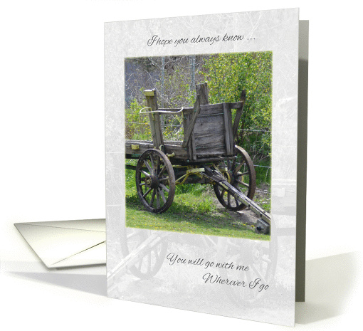Thinking of You - Rustic Old Wagon card (1083120)