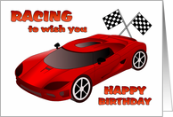 Race Car Birthday card