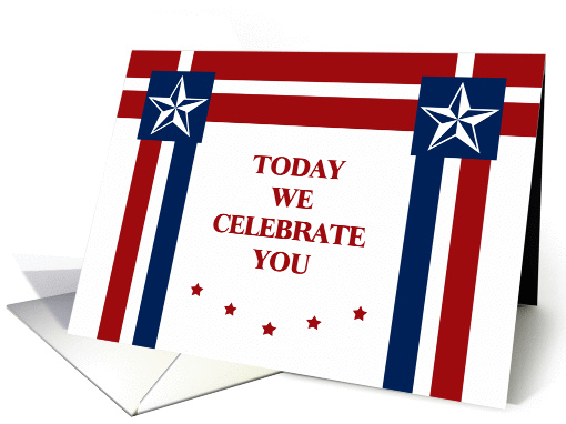 Memorial Day Birthday - Stars and Stripes card (1094206)