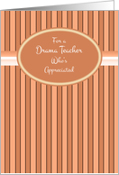 Drama Teacher Thank You card