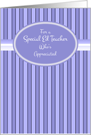 Special Education Teacher Thank You card