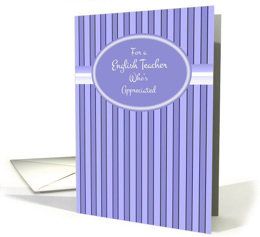 English Teacher Thank You card (1094506)