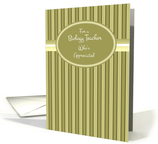 Biology Teacher Thank You card (1094512)