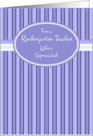 Kindergarten Teacher Thank You card