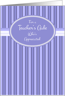 Teacher’s Aide Thank You card