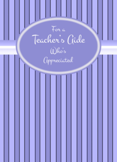 Teacher's Aide Thank You