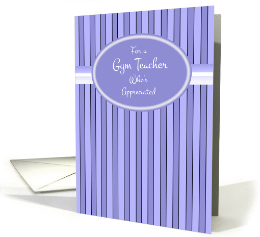 Gym Teacher Thank You card (1094596)