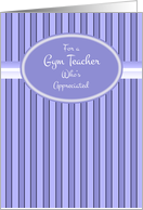 Gym Teacher Thank You card