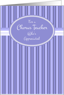 Chorus Teacher Thank You card
