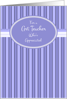 Art Teacher Thank You card