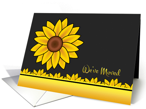 Sunflower Moving Announcement - We've Moved card (1095440)