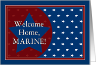 Welcome Home Marine from Military Service card