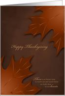 Thanksgiving - Warm Autumn Leaves card