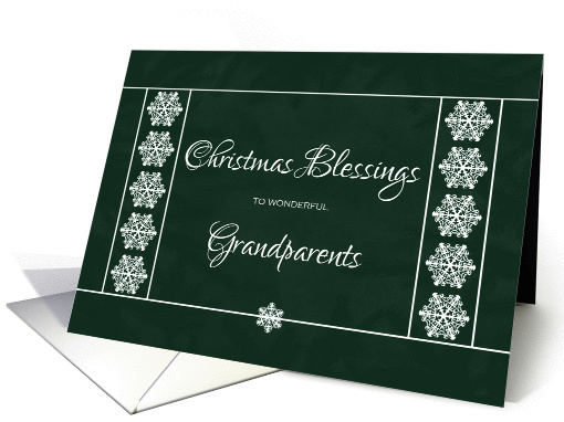 Christmas Blessings for Grandparents - Snowflakes card (1137668)