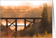 Thanksgiving Beauty From All of Us - Autumn Scene card