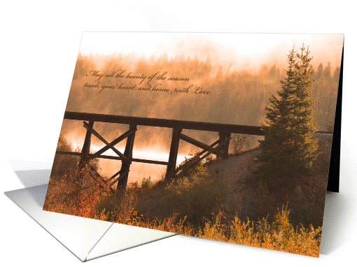 Thanksgiving Beauty From Both of Us - Autumn Scene card (1173976)