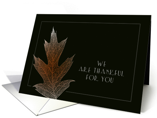 Thanksgiving - Autumn Leaf card (1183992)