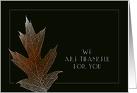 Thanksgiving - Autumn Leaf card