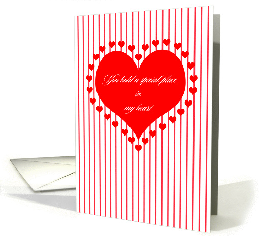 Valentine's Day Hearts and Stripes card (1223902)