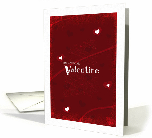 Valentine's Day for Special Valentine Grunge Hearts card (1223906)