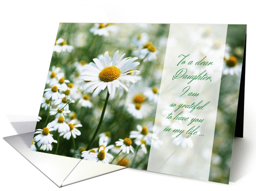 For Daughter on Mother's Day Field of Daisies card (1239456)