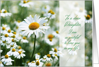 For Daughter on Mother’s Day Field of Daisies card