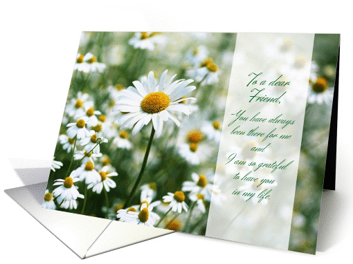 For Friend on Mother's Day Field of Daisies card (1239466)