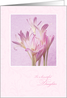 Mother’s Day for Daughter - Soft Pink Flowers card