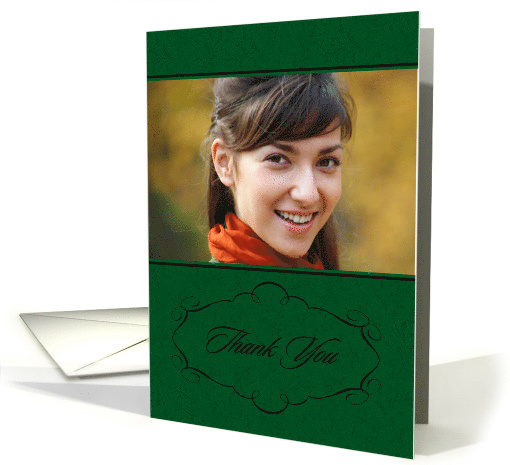 Thank You for the Graduation Gift Green Photocard card (1243034)