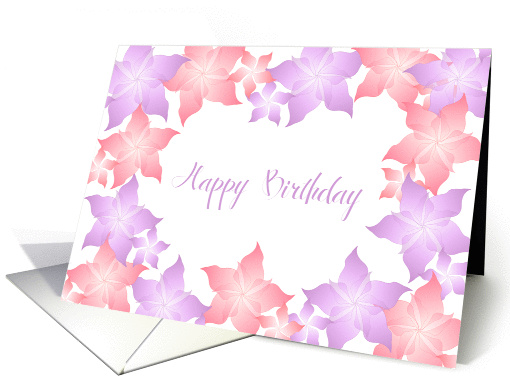 Birthday Flowers card (1252226)