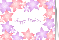 Birthday Flowers card
