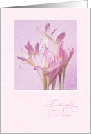 Birthday for Niece ~ Soft Pink Flowers card