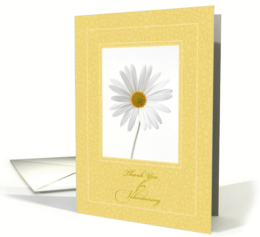Thank You for Volunteering, Daisy card (1271976)